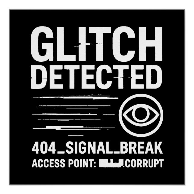 GLITCH DETECTADO - Transmisión de señal dañada (Anverso)