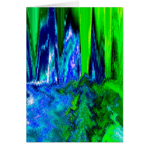 Glitch fundido (azul y verde)