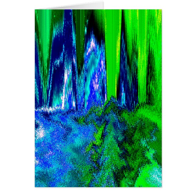 Glitch fundido (azul y verde) (Frente)
