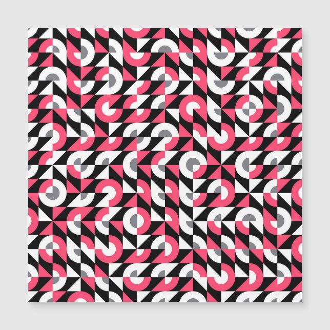 Glitch vintage: Patrón abstracto geométrico (Anverso)