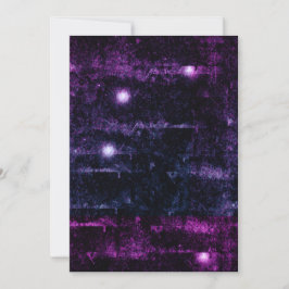 Glitchy Grunge Cyberpunk Blank Invitación