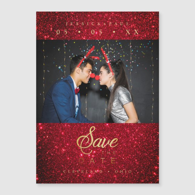 Glitter Fun Photo Christmas Couple Whimsical Font (Anverso)