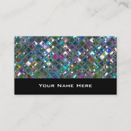 Glitz Tiles Multicololor 2 tarjeta de visita negro