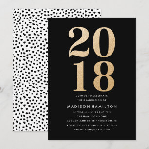 Glitz y Glamour Invitaciones a la fiesta de grad