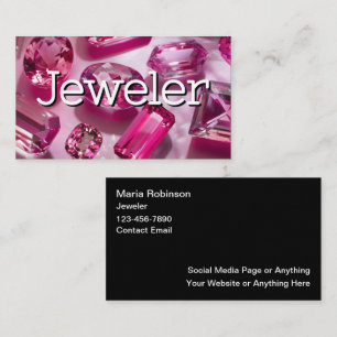 Glitzy Jeweler Jewelry Tema Tarjetas de negocios r