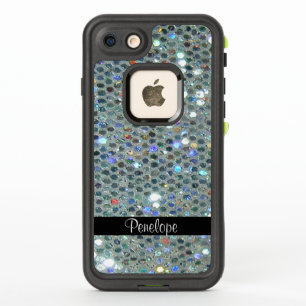 Glitzy Sparkly Silver Purpurina Bling Añadir su no