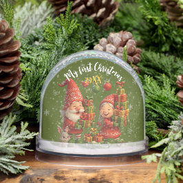 Globe Baby First Christmas - Cute Holidays Gnomes