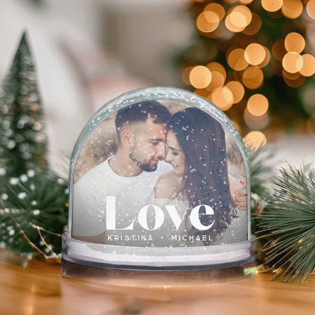 Globe de la foto del amor personalizado con nombre (Subido por el creador)
