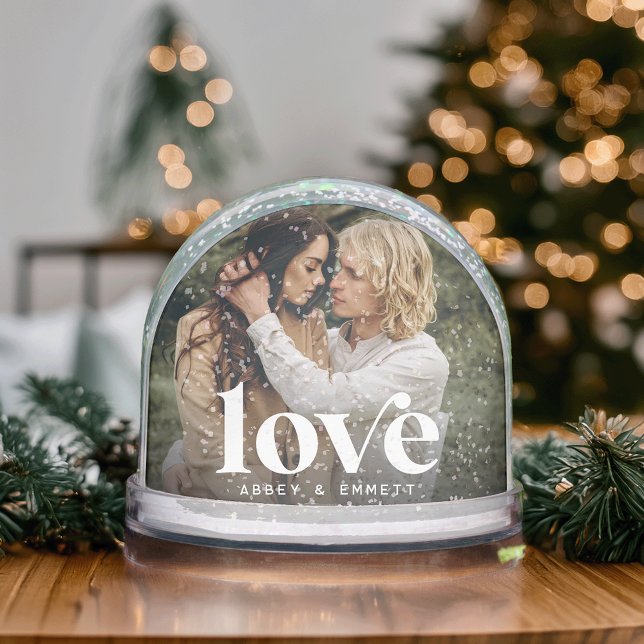Globe de la nieve de la foto del amor personalizad (Subido por el creador)