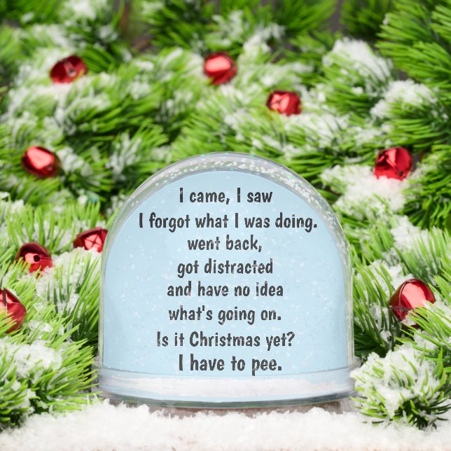 Globe de nieve con humor viejo (Navidad)