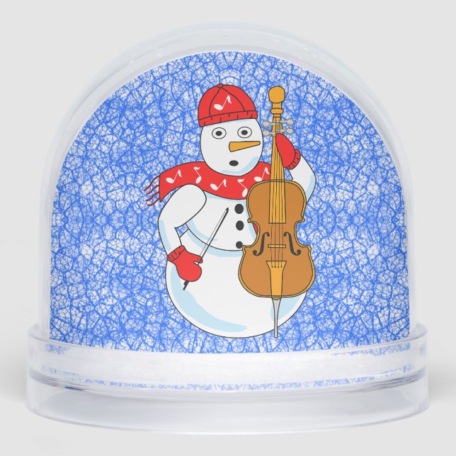 Globe de nieve de Cello Snowman (Anverso)