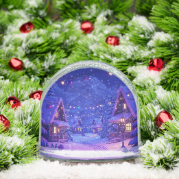 Globe de nieve de escena de Navidades nevados
