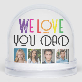 Globe de nieve de foto personalizado para papá - t