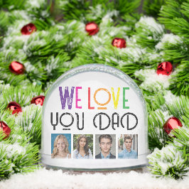 Globe de nieve de foto personalizado para papá - t
