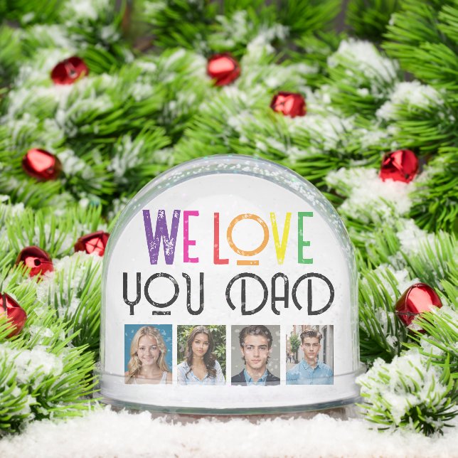 Globe de nieve de foto personalizado para papá - t (Navidad)
