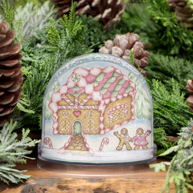 Globe de nieve de la casa de Gingerbread (Invierno)