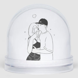 Globe de nieve de pareja romántica - Regalo de amo