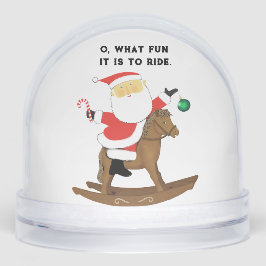 Globe de nieve de regalo de vacaciones ecuestres