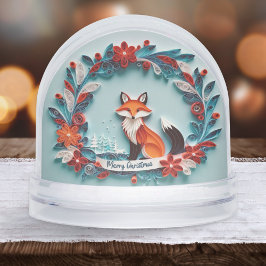 Globe de nieve personalizada de Red Fox Navidades
