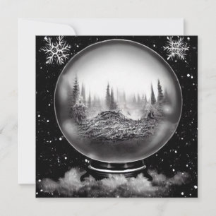 Globe del paisaje invernal