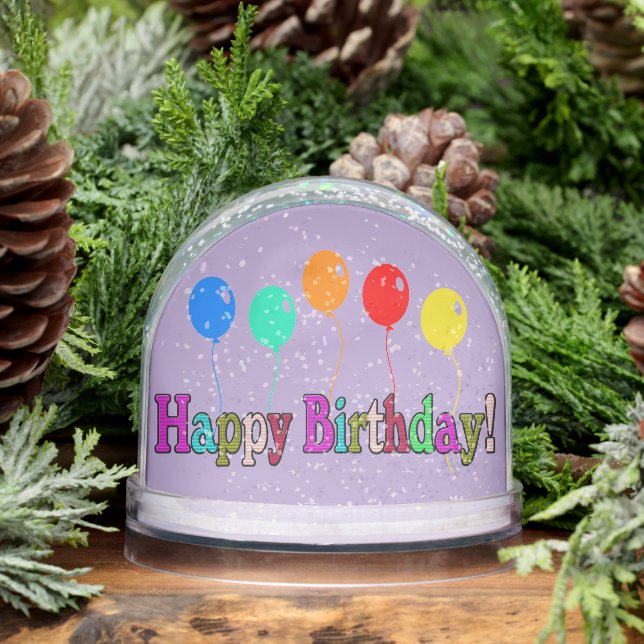 Globe Happy Birday Snow (Invierno)
