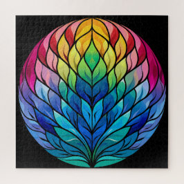 Globe of Rainbow Colors Jigsaw Puzzle