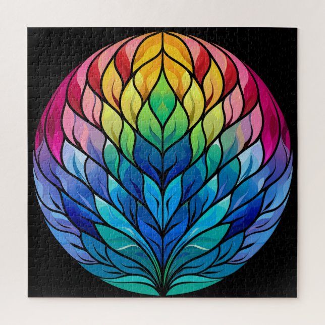 Globe of Rainbow Colors Jigsaw Puzzle (Vertical)