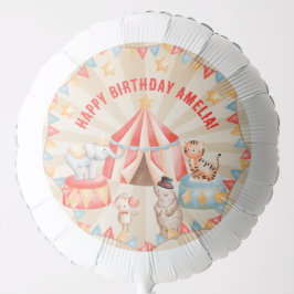 Globo Acuarela Circo Animales Cumpleaños