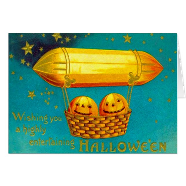 Globo aerostático de calabaza Jack O' Lantern (Anverso (Horizontal))