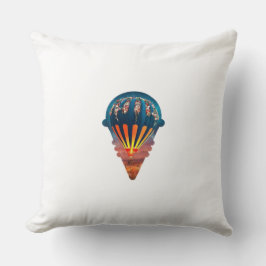 globo aerostático-un entre el Cojín decorativo de 