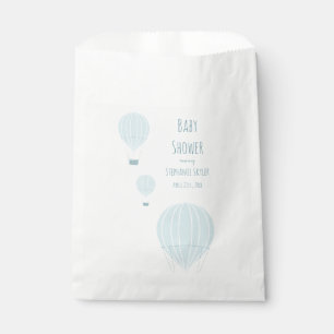Globo azul de aire caliente  Bolsas Baby Shower Fa