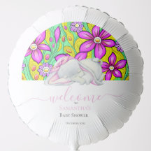 Baby Shower Flora Elefante Chica rosa