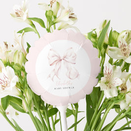 Globo Baby Shower Pink Bow