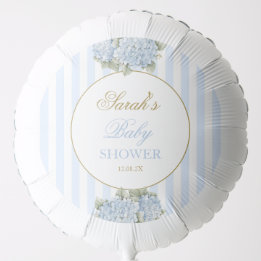 Globo Blue Hydrangea Baby Shower