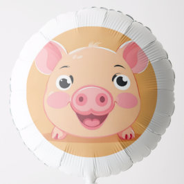 Globo Cerdo Cute Face animal Granja zoológico Fiesta de