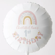 Chica arcoiris enmudecido primero Fiesta de cumple