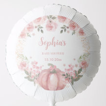 chica floral de calabaza rosa Baby Shower