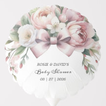 Chubby Bow & Peonía Aquarela Baby Shower