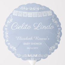 Cielito Lindo Baby Shower Papel Picado Azul