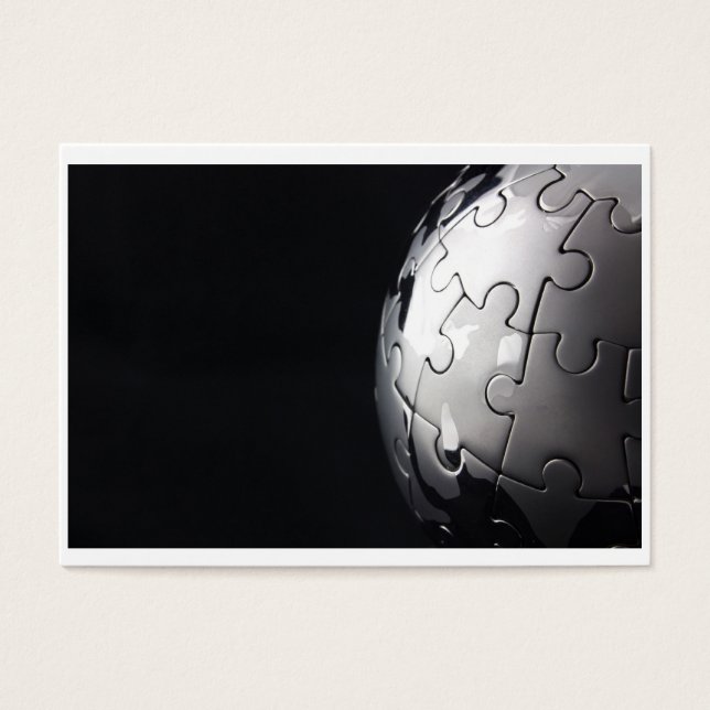 Globo cromado con fondo negro (Frente)