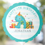 Globo Cute Dinosaurs Birthday Boy<br><div class="desc">Get ready to stomp, chew, and roar your way through an unforgettable birthday celebration! This dinosaur-themed invitation design and personalized party accessories are perfect for your little explorer's special day. Make your child's birthday even more special with these unique invitations that will wow your guests. Perfect for dinosaur lovers of...</div>