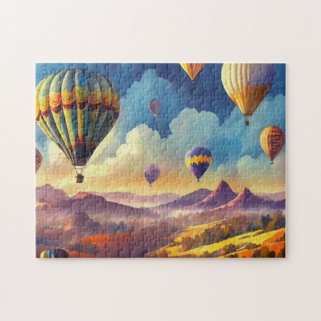 Globo de aire caliente 2 fáciles rompecabezas de a (Horizontal)