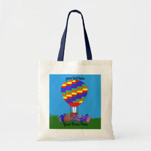 Globo de aire caliente de conejo #2 Bolsa Tote