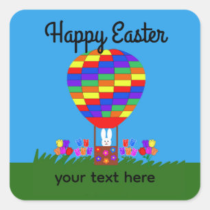 Globo de aire caliente de conejo #3-2 Pegatinas