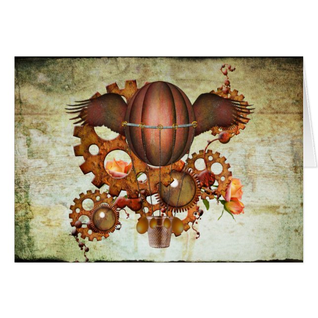 Globo de aire caliente de Steampunk (Anverso (Horizontal))