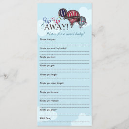 Globo de aire caliente - Deseos de una nota de mem