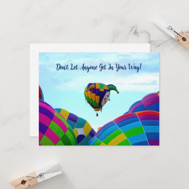 Globo de aire caliente entre la brecha (Anverso/Reverso In Situ)