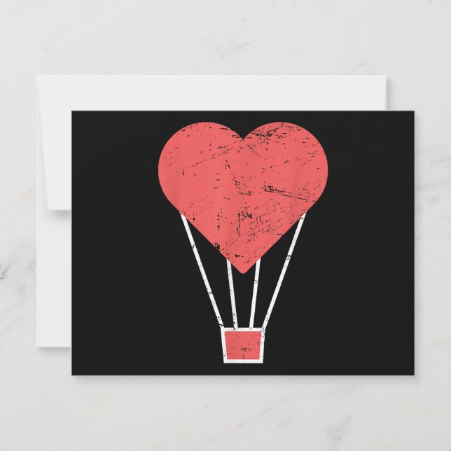 Globo de aire caliente Heart Cute (Anverso)