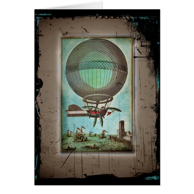 Globo de aire caliente sobre el puerto (Frente)