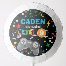 Globo de cumpleaños de videojuego personalizado co
